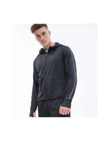 T-TL550-Sweat-shirt à capuche de course léger avec bande réfléchissante